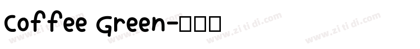 Coffee Green字体转换